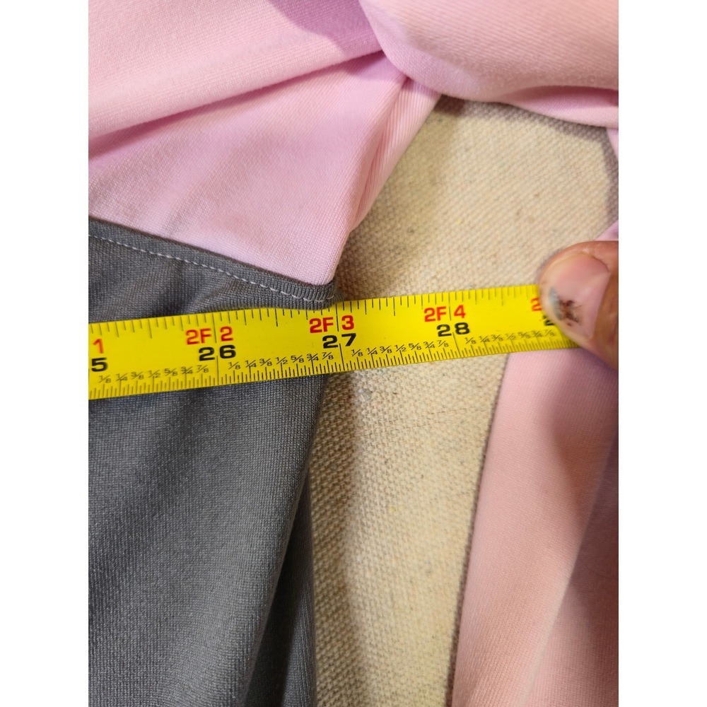 Puma Golf Mens XXL Pink Grey Quarter Zip Pullover Long Sleeve Performance Shirt - Picture 4 of 7